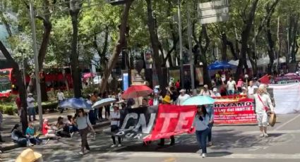 Maestros de la CNTE se movilizan en la CDMX: marchan e instalan plantón en el Zócalo