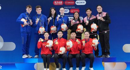 ¡México en el podio! Equipo mixto conquista medalla de bronce en la Súper Final de la Copa del Mundo de Clavados de Beijing