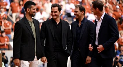 Rafa Nadal recibe emotivo homenaje en Roland Garros acompañado de Federer y Djokovic: “Celebrando al rey”