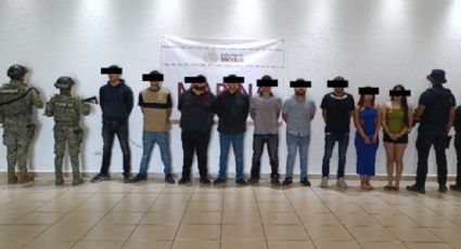 Marina detiene en Sonora a nueve personas ligadas a "Los Salazar"; asegura armas y un vehículo con reporte de robo en EU