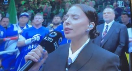 Majo Aguilar interpreta sin sobresaltos y de forma emotiva el Himno Nacional Mexicano en la pelea 'Canelo' Álvarez-Scull