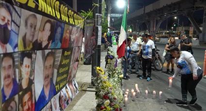 Regresan al punto del colapso en la Línea 12: familias de las víctimas del desplome acuden con flores y veladoras para recordar a sus seres queridos