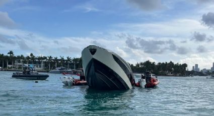 Naufraga yate en Miami; los 32 pasajeros fueron rescatados con vida
