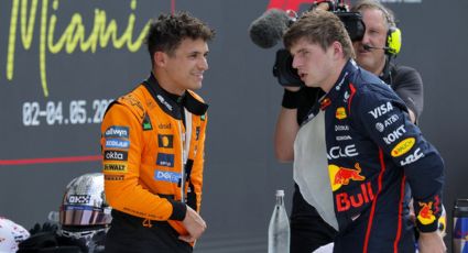 Lando Norris le mostró el dedo medio a Max Verstappen durante la batalla que tuvieron en el GP de Miami