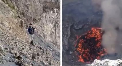 Aficionados del América ignoran protocolo de seguridad y suben al Popocatépetl para grabar la lava al interior del volcán: “Sin miedo a morir”