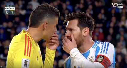 Messi y James Rodríguez se enfrascan en acalorada discusión: Leo le reclamó haber declarado que el árbitro ayudó a Argentina en la Copa América