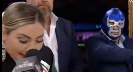 El luchador Blue Demon Jr explica su gesto tras error de cantante al interpretar el Himno Nacional en WWE: “Fue una reacción de asombro”