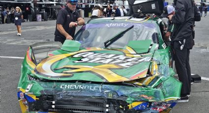 El mexicano Daniel Suárez estrella su auto contra la barrera en calificación de la Xfinty Series, parte del histórico fin de semana de NASCAR en  CDMX