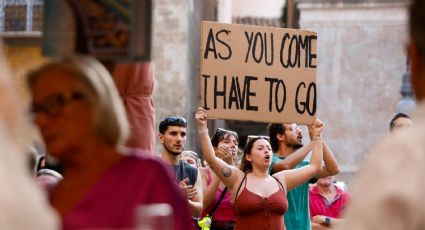 Protestan en España contra el aumento de turistas; afirman que afecta su calidad de vida