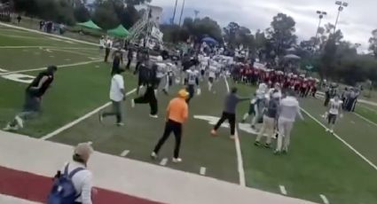 ¡Se armó la campal! Partido de futbol americano entre la Voca 2 y el Cetis 54 termina en bronca con padres de familia involucrados