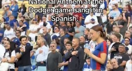Nezza, cantante con raíces latinoamericanas, entona en español el himno de EU en juego de Dodgers, que se lo habían prohibido: “Tenía que hacerlo para mi gente”