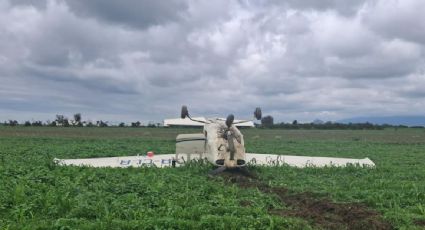 Se desploma avioneta en el municipio poblano de Huejotzingo; hay dos lesionados
