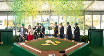 ¡Inicia la 'mudanza'! Athletics coloca primera piedra en estadio de Las Vegas que costará 1,750 millones de dólares