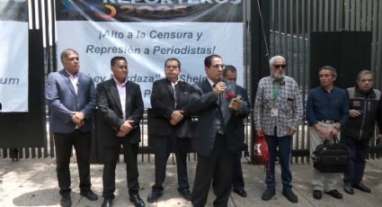 Periodistas protestan en el Senado contra la censura y leyes que vulneran la libertad de expresión