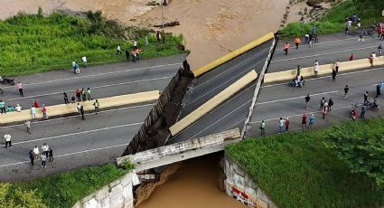 Colapsa un puente en Venezuela que conecta con la región de los Andes tras intensas lluvias