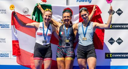 ¡Sigue en lo más alto! La mexicana Kenia Lechuga extiende su buena racha y conquista en Lucerna su segunda medalla de oro en la Copa del Mundo de remo