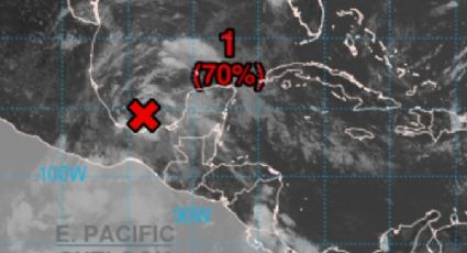 NHC advierte que hay un 70% de probabilidad de que se forme un ciclón en Campeche