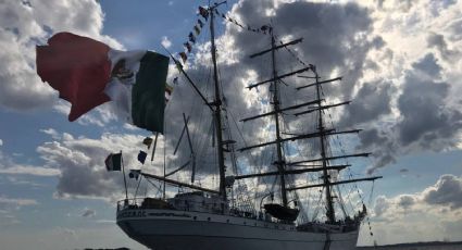 Trasladan el buque Escuela Cuauhtémoc al astillero en Nueva York donde será evaluado por técnicos para el peritaje