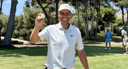 El extenista Rafael Nadal hace un hoyo en uno durante un entrenamiento de golf: “No ocurre todos los días”