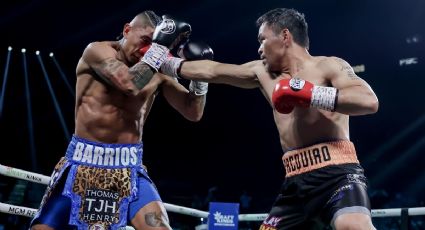 ¡Resultado polémico! Se decreta empate mayoritario y la leyenda Manny Pacquiao de 46 años no puede arrebatarle el título welter del CMB a Mario Barrios