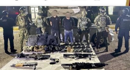 Detienen a dos personas luego de un reporte por la presencia de sujetos armados en Culiacán; aseguran equipo táctico