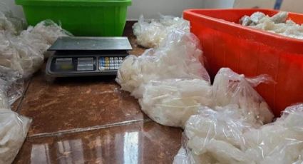 Decomisan 800 kilogramos de metanfetamina y un laboratorio clandestino en Morelia; hay dos detenidos