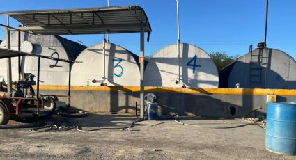 Aseguran más de 4 mil litros de "huachicol" y decomisan 24 contenedores en inmueble en Tabasco