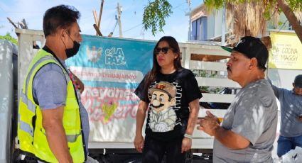 Regidora de La Paz porta camiseta alusiva a "El Chapo" Guzmán durante actividades políticas