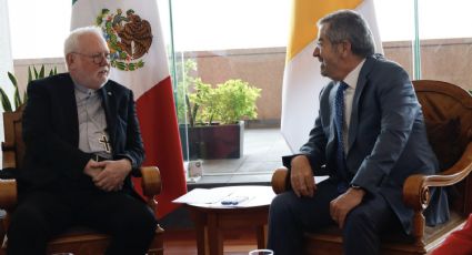 El canciller del Vaticano comienza visita a México; se reunirá con autoridades civiles y ofrecerá misa en la Basílica