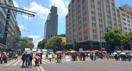 Trabajadores del Poder Judicial de la CDMX siguen en paro y bloquean vialidades del Centro Histórico