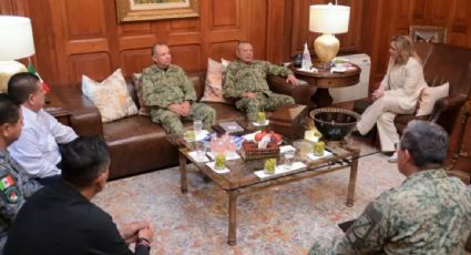 Maru Campos se reúne con el comandante de la XI región militar en Coahuila; acuerdan colaboración en seguridad