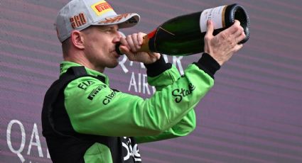 ¡Padrinos de bebida! Nico Hülkenberg festeja su primer podio en la F1, pero Sauber no tenía champaña; Mercedes la patrocinó