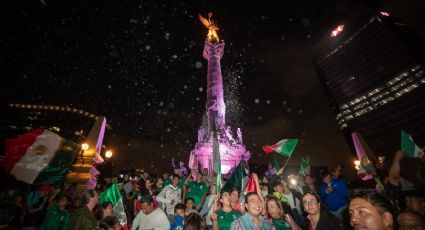 ¡"México, México"! Aficionados celebran en el Ángel de la Independencia la Copa Oro conquistada por el Tri ante EU