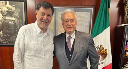 Manuel Bartlett se reúne en el Senado con Fernández Noroña