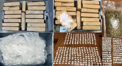 Decomisan 20 kilogramos de metanfetamina y 60 dosis de cocaína en CDMX