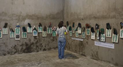 Colectivo coloca cientos de pares de zapatos para visibilizar a las personas desaparecidas en Jalisco