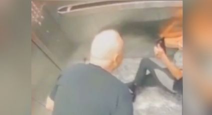 Captan en video a un hombre golpeando brutalmente a una mujer en un elevador; piden ayuda para localizarlo