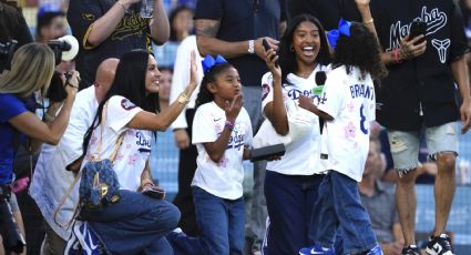 ¡Mamba por siempre! La familia de Kobe Bryant disfruta homenaje en el estadio de los Dodgers; su hija Bianka lanza la primera bola