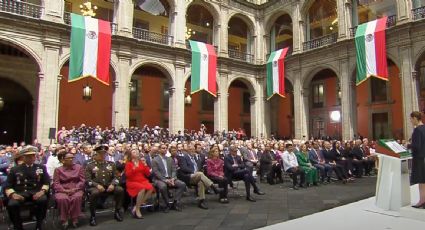 Acuden gobernadores, funcionarios y empresarios al primer informe de Sheinbaum; Andy y Adán Augusto quedan en cuarta y quinta fila
