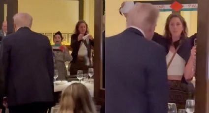 "Es el Hitler de nuestros días": manifestantes propalestinos abuchean a Trump