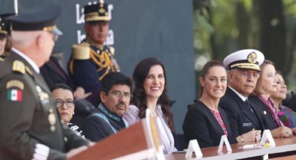 Hugo Aguilar aplaude a funcionarios de la 4T y se abstiene con la panista López Rabadán en ceremonia de los Niños Héroes