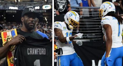 Se quedó en Las Vegas tras vencer al ‘Canelo’: Terence Crawford es invitado de lujo de los Raiders, pero no les da suerte y pierden con los Chargers
