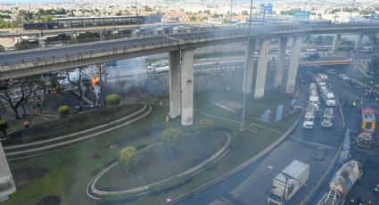 Pipa iba a exceso de velocidad, perdió el control en una curva y se impactó dos veces en muros de contención, afirma fiscalía de la CDMX