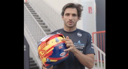 El piloto Carlos Sainz cumple promesa y llevará en su casco la imagen de un unicornio diseñado por una niña aficionada a la F1