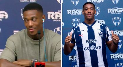 ¡Gran susto! El francés Anthony Martial es sorprendido por la alerta sísmica del Simulacro Nacional durante su presentación con Rayados