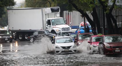 Se registran encharcamientos, inundaciones y choques en distintas zonas de CDMX tras fuertes lluvias