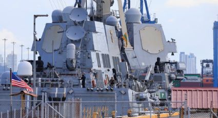 Nuevo buque destructor del ejército de Estados Unidos navega aguas de Panamá