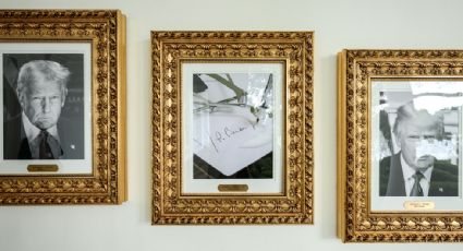 Trump sustituye retrato de Biden en la Casa Blanca; coloca imagen de una "pluma automática"