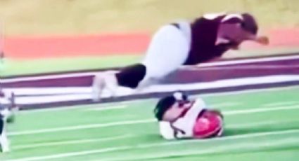 ¡Indignación! Jugador de más de 150 kilos aplasta intencionalmente a un rival y le fractura la columna vertebral en un partido de futbol americano colegial