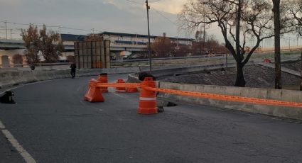 Se registra socavón con grieta de seis metros en el Puente de la Concordia, lugar de explosión de pipa
